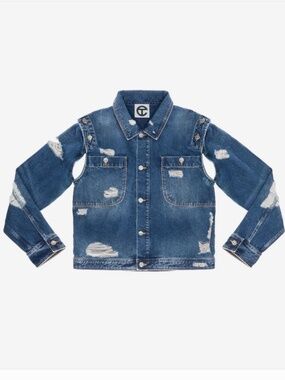 Telfar Distressed Detachable Jean Jacket